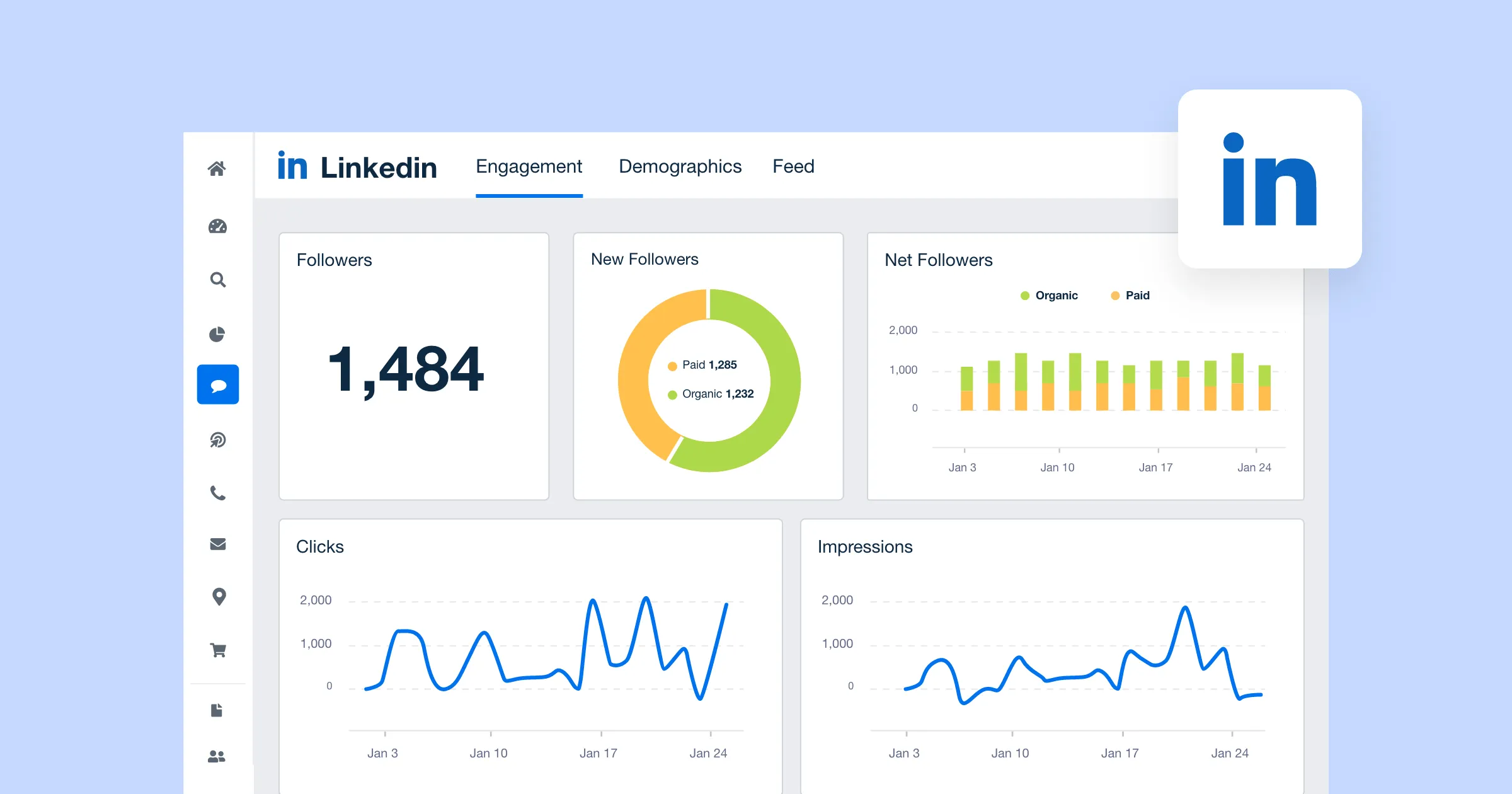 Analyze data to find insights and optimize LinkedIn follow growth